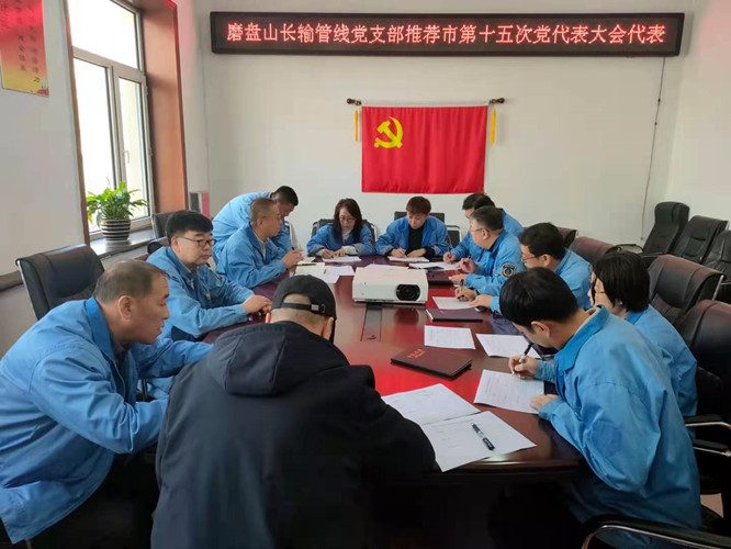 长输管线分公司组织推荐市第十五次党代表大会代表