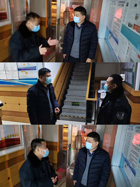 集团公司安全保卫部部长张利军检查朱顺屯取水厂安全工作